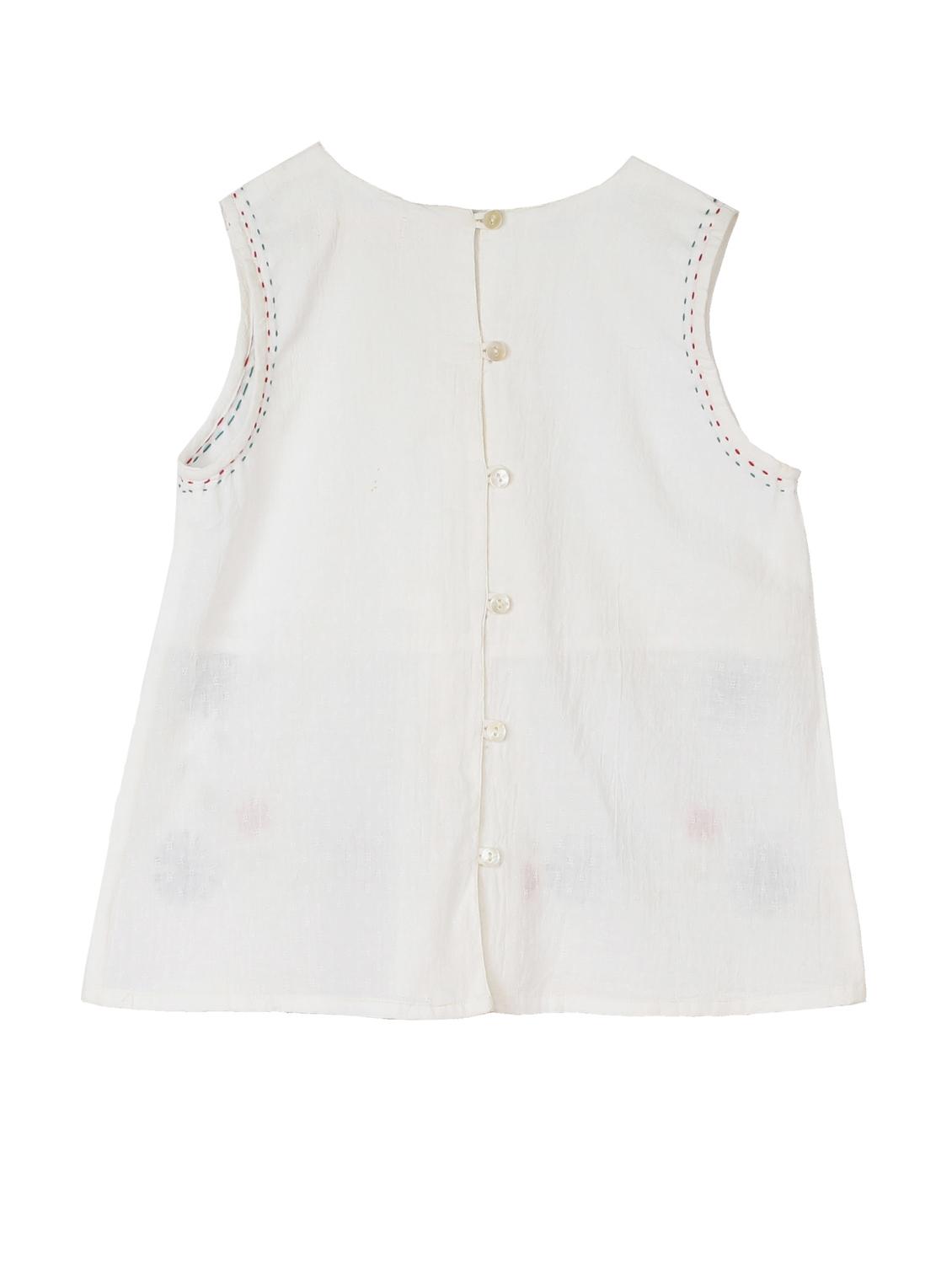 white cotton top - 15430197 - Zoom Image - 2