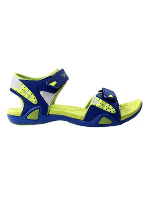 blue leatherette back strap floaters - 15430211 - Standard Image - 2