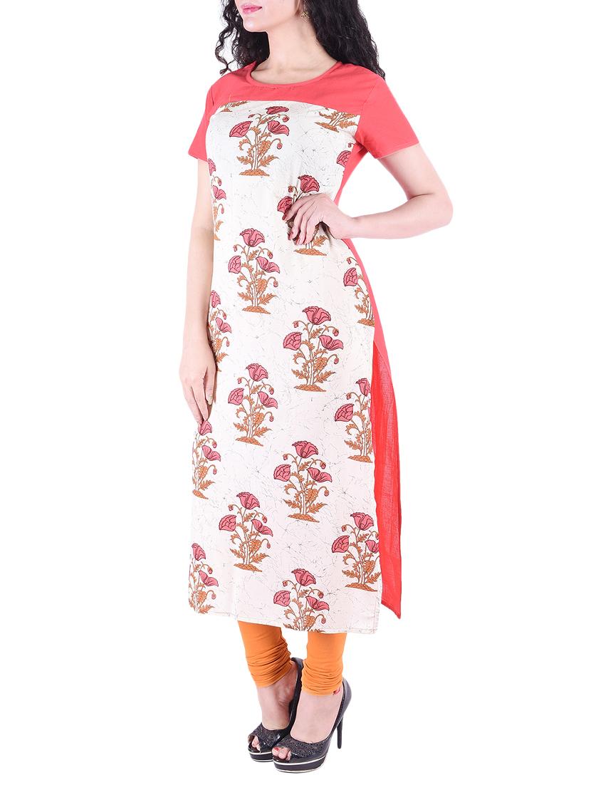 Printed straight kurta - 15430399 - Zoom Image - 2