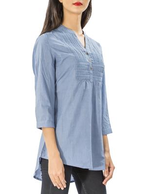 lace detail belted tunic - 15431000 - Standard Image - 2