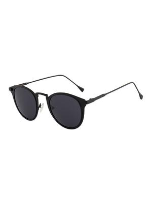 Ted Smith Unisex Round Sunglasses (TS-MYSTRI_BLK) - 15431483 - Standard Image - 2
