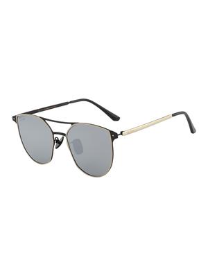 Ted Smith Unisex Aviator Sunglasses (TS-P1055_SIL) - 15431540 - Standard Image - 2
