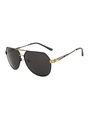 Ted Smith Unisex Aviator Sunglasses (TS-P0965_M.BLK) - 15431554 - Standard Image - 2