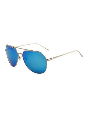 Ted Smith Unisex Aviator Sunglasses (TS-P0951_BLU) - 15431574 - Standard Image - 2