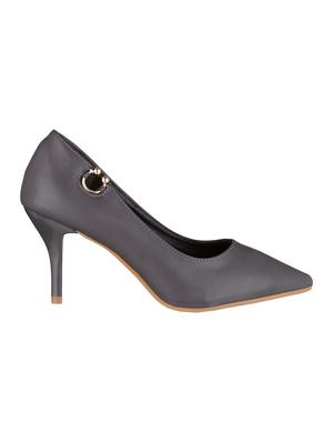 grey slip on pumps - 15431610 - Standard Image - 2