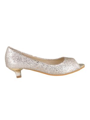 gold slip on sandals - 15431613 - Standard Image - 2