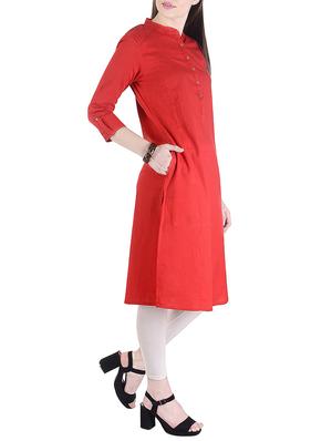 straight pockets kurta - 15431641 - Standard Image - 2