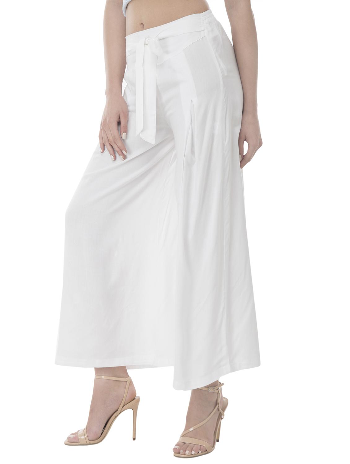 tie-knot belt pleated palazzo - 15432400 - Zoom Image - 2