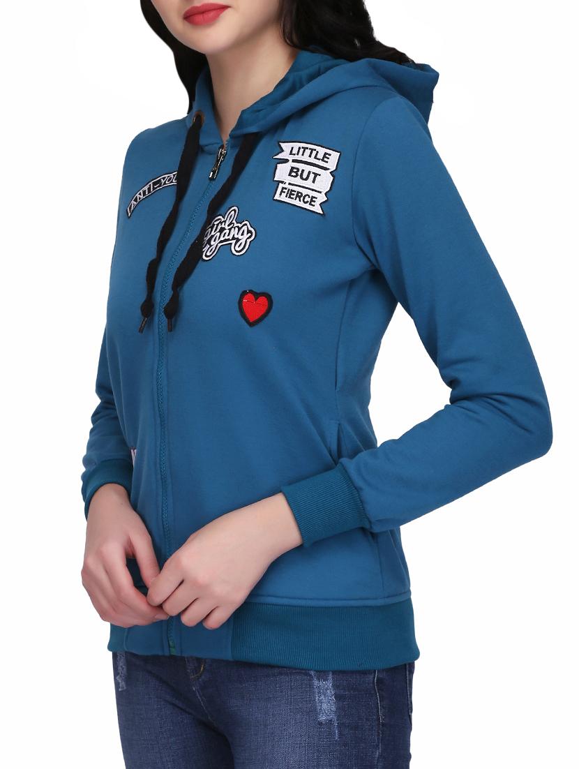 graphic patch hooded sweatshirt - 15432474 - Zoom Image - 2
