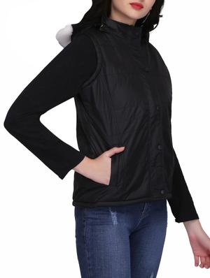 quilted & padded hooded jacket - 15432489 - Standard Image - 2