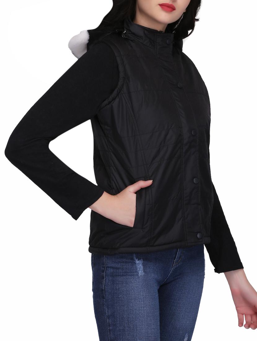 quilted & padded hooded jacket - 15432489 - Zoom Image - 2