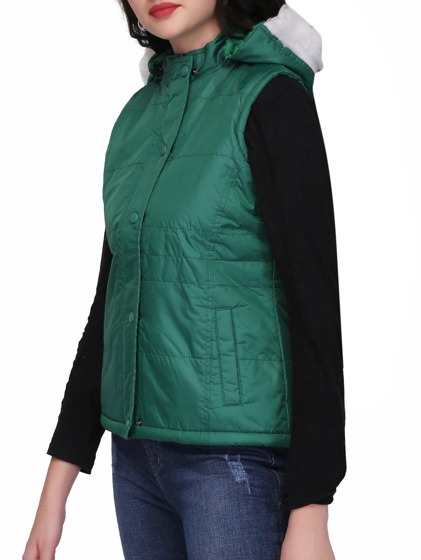 quilted & padded hooded jacket - 15432493 - Zoom Image - 2