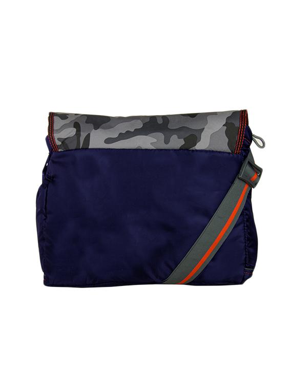blue polyester messenger sling bag - 15432500 - Zoom Image - 2