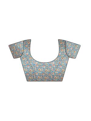 kalamkari printed bhagalpuri saree with blouse - 15432830 - Standard Image - 2