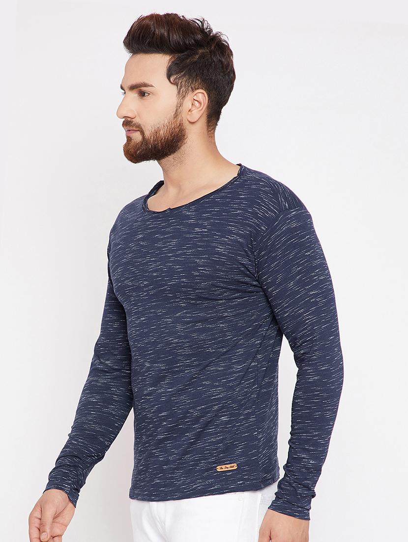 navy blue cotton t-shirt - 15434121 - Zoom Image - 2