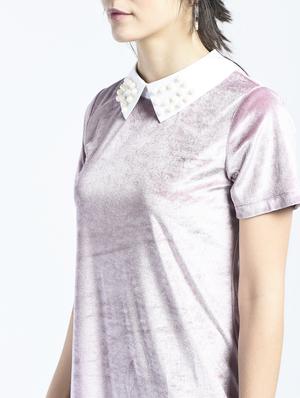 Pearl embellished collar shift dress - 15434404 - Standard Image - 2
