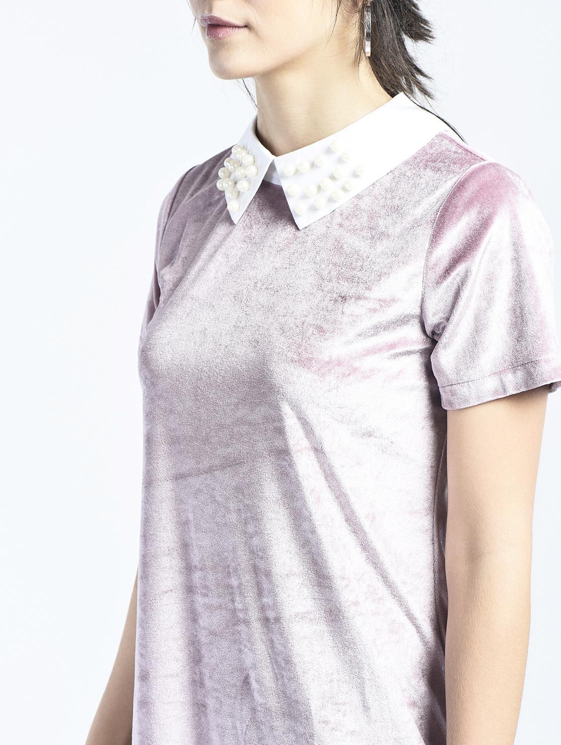Pearl embellished collar shift dress - 15434404 - Zoom Image - 2