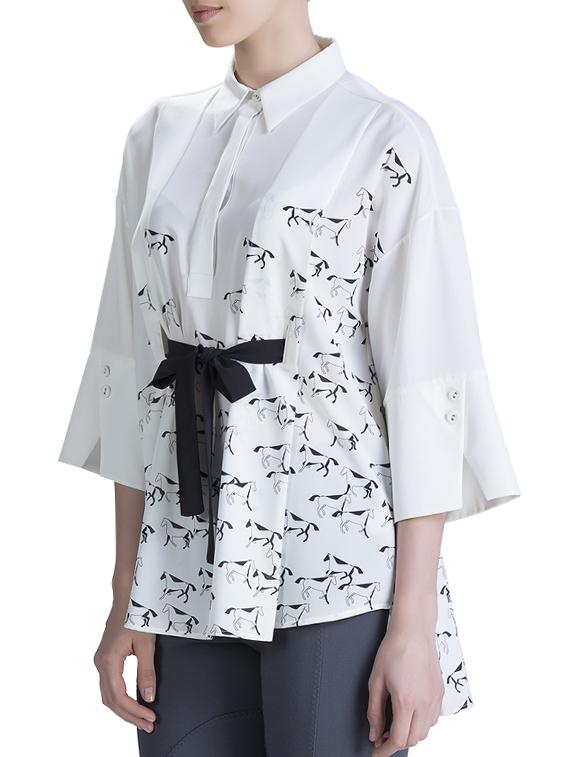 bow tie-up front high-low top - 15434476 - Zoom Image - 2