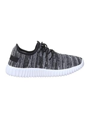 black lace-up sports shoes - 15435120 - Standard Image - 2