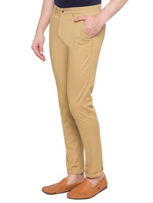beige cotton chinos - 15436109 - Standard Image - 2