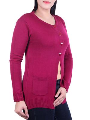 ribbed knit pocket patch cardigan - 15436216 - Standard Image - 2