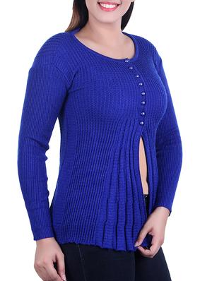 ribbed knit pleated cardigan - 15436241 - Standard Image - 2