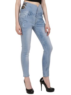 stone wash high rise jeans - 15436549 - Standard Image - 2