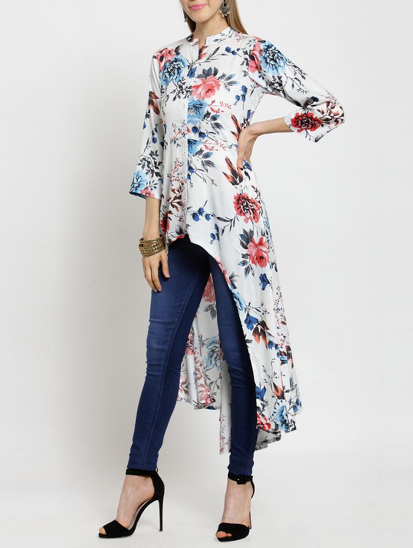 Fusion digital print kurta - 15436753 - Zoom Image - 2