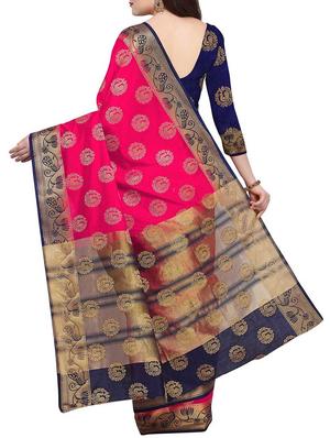 Conversational kanjivaram saree with blouse - 15436837 - Standard Image - 2