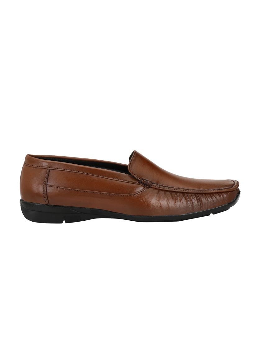 brown Leather formal slip ons - 15436975 - Zoom Image - 2