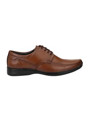brown Leather lace-up derbys - 15436983 - Standard Image - 2