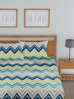 Cotton Double Bedsheet 2 Pillow Covers - 15437865 - Standard Image - 2