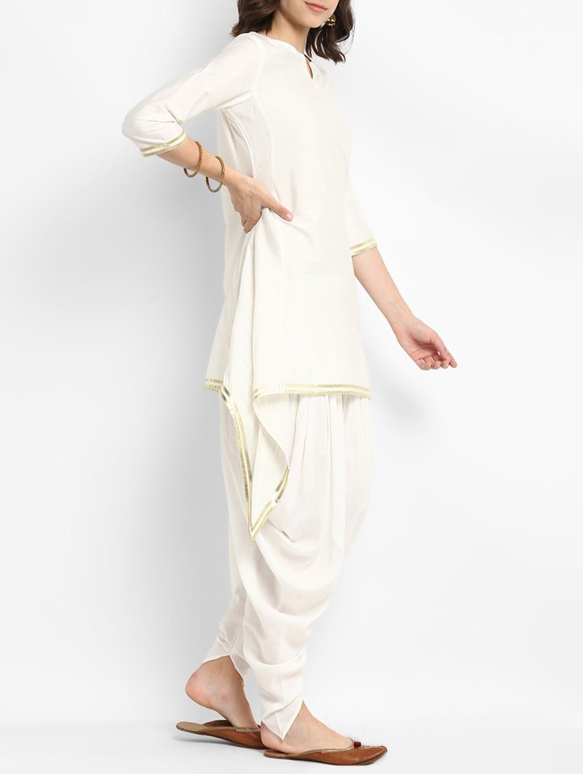 Gota patti kurta with salwar set - 15438244 - Zoom Image - 2