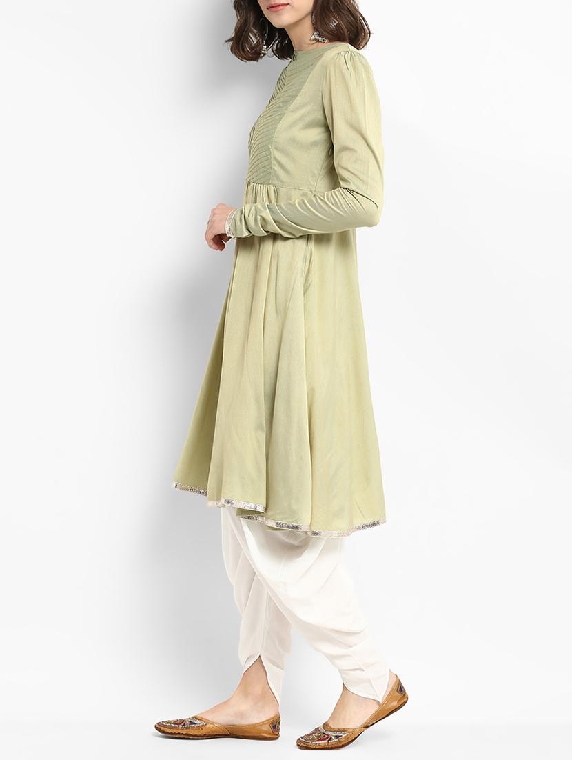 Gota patti kurta with salwar set - 15438250 - Zoom Image - 2