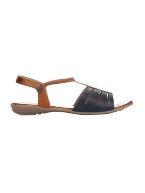 navy back strap sandals - 15438566 - Standard Image - 2