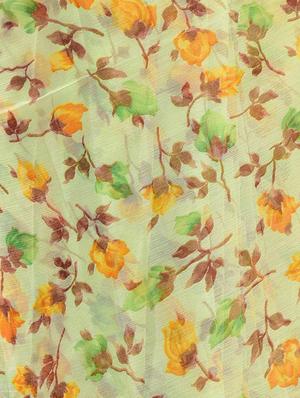 floral printed chiffon saree with blouse - 15439104 - Standard Image - 2
