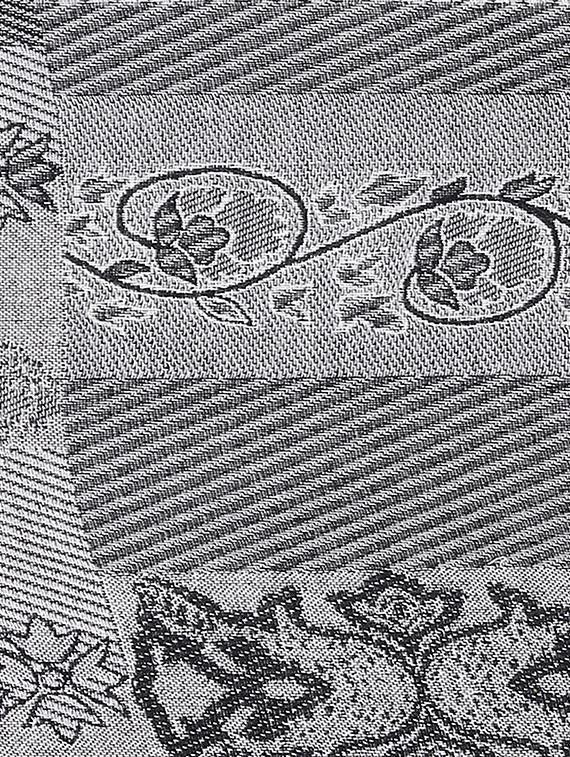 Grey jaquard shawl - 15439317 - Zoom Image - 2