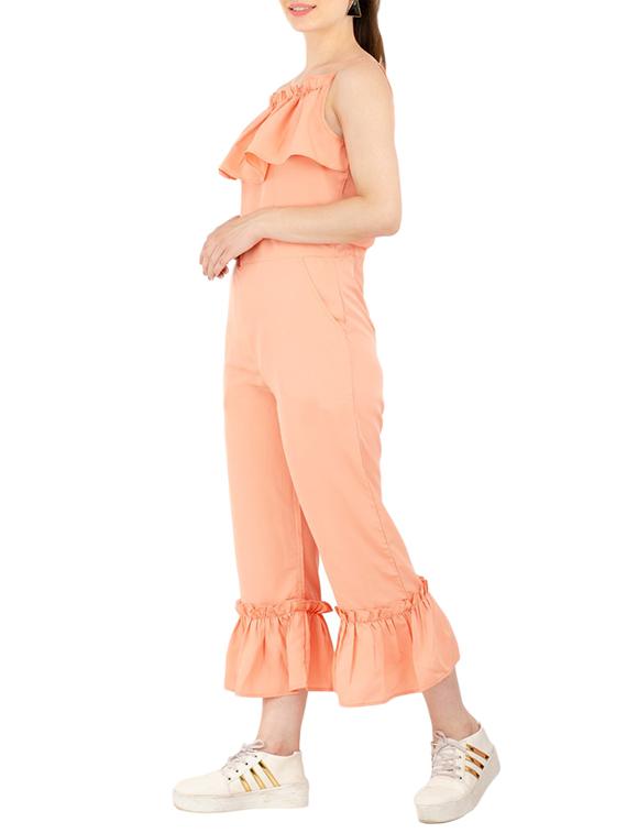 ruffled full leg cami jumpsuit - 15440685 - Zoom Image - 2
