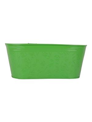 wonderland ( set of 2 ) 12 inch self embossed railing planters in green - 15440918 - Standard Image - 2