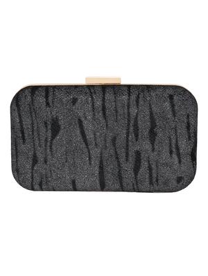 grey shimmer box clutch - 15441127 - Standard Image - 2