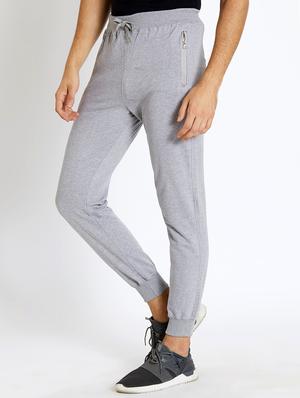 grey cotton joggers - 15441349 - Standard Image - 2