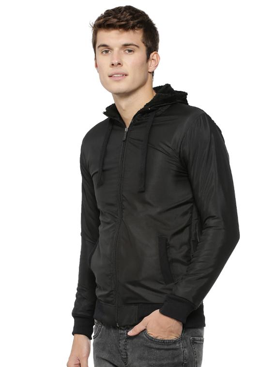black nylon casual jacket - 15443877 - Zoom Image - 2