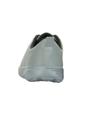 grey leatherette lace up sneakers - 15443934 - Standard Image - 2