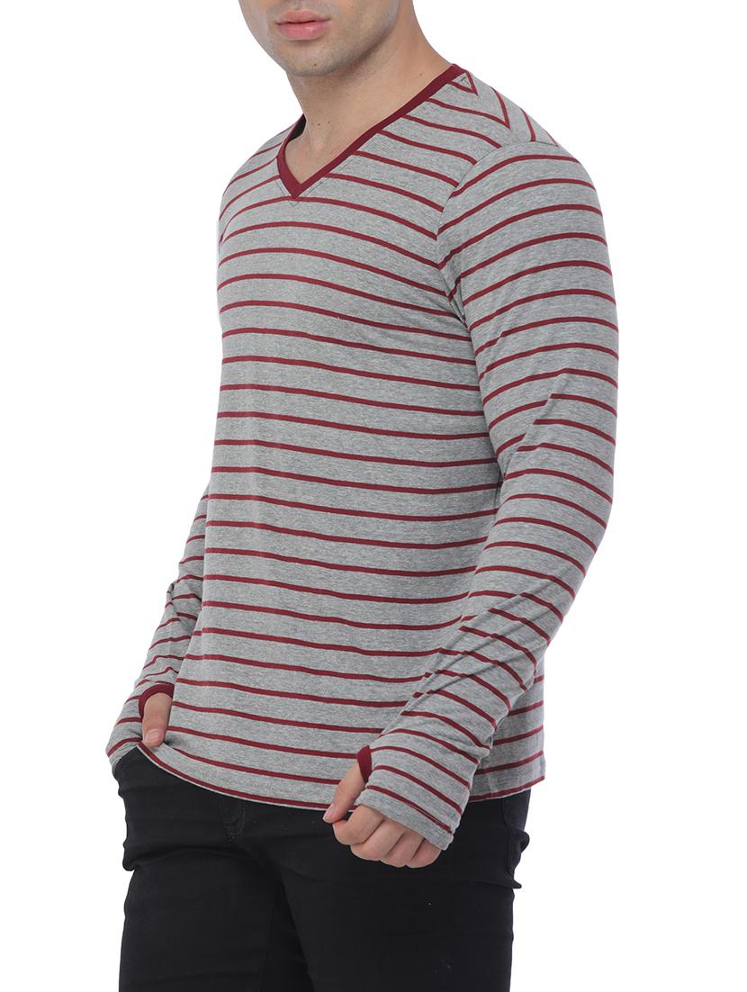 grey cotton blend thumbhole t-shirt - 15444919 - Zoom Image - 2