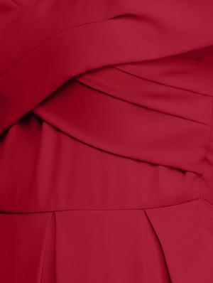 cross-over detail pleated dress - 15445198 - Standard Image - 5