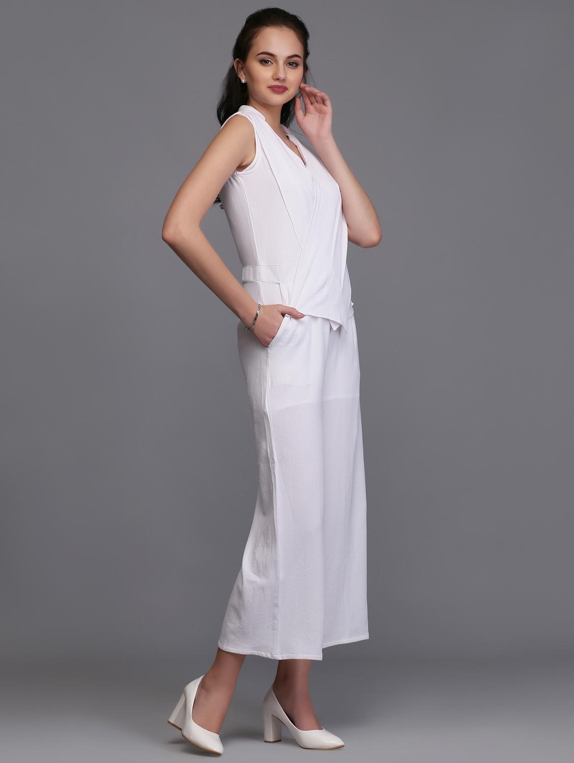 full leg layered jumpsuit - 15445231 - Zoom Image - 2