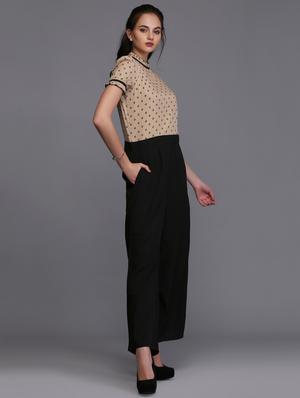 frill detail full leg jumpsuit - 15445234 - Standard Image - 2