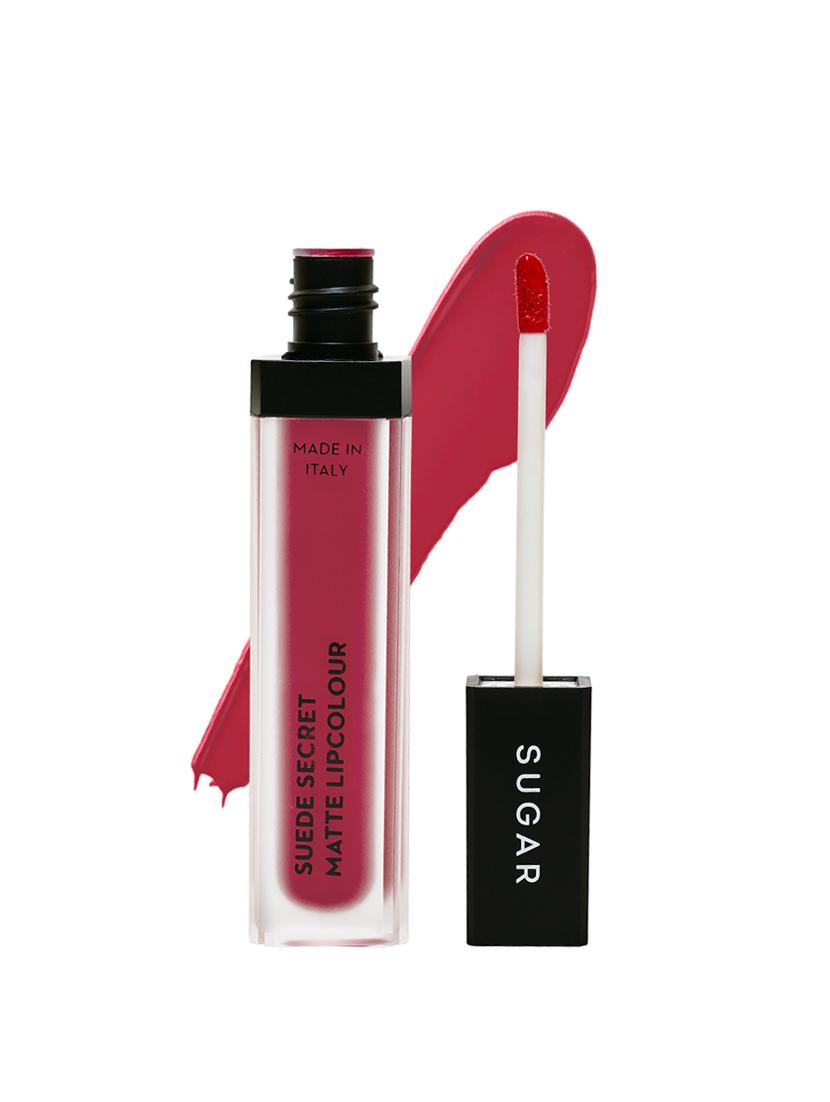 SUGAR Suede Secret Matte Lipcolour 15 Fleece Fuchsia (Deep Fuchsia) - 15447734 - Zoom Image - 2