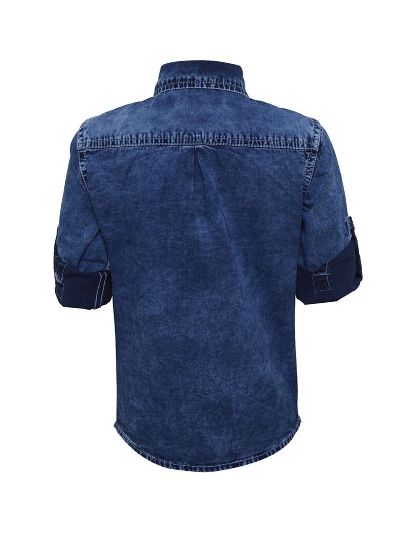 dark blue cotton shirt - 15448669 - Zoom Image - 2