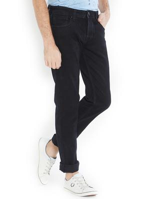 black cotton plain jeans - 15450720 - Standard Image - 2